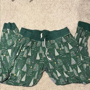 Green Tree Print Kids Pajamas